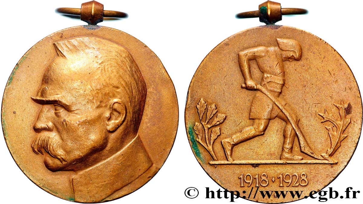 POLOGNE - RÉPUBLIQUE INDÉPENDANTE Médaille, Jozef Pilsudski q.SPL