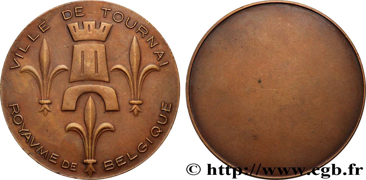 BELGIO Médaille, Ville de Tournai q.SPL