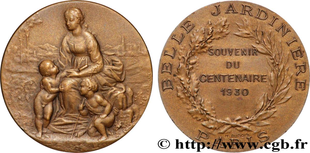 SOCIÉTÉS COMMERCIALES Médaille, Centenaire de la belle jardinière TTB+