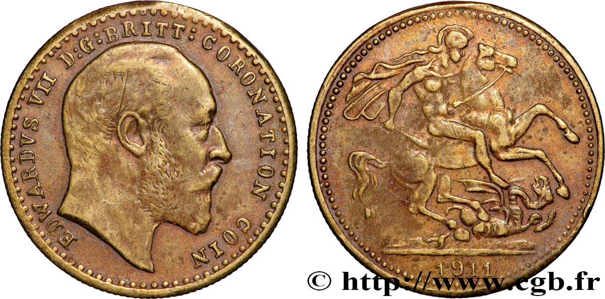 GRANDE-BRETAGNE - GEORGES V Médaille, Couronnement MBC/BC+