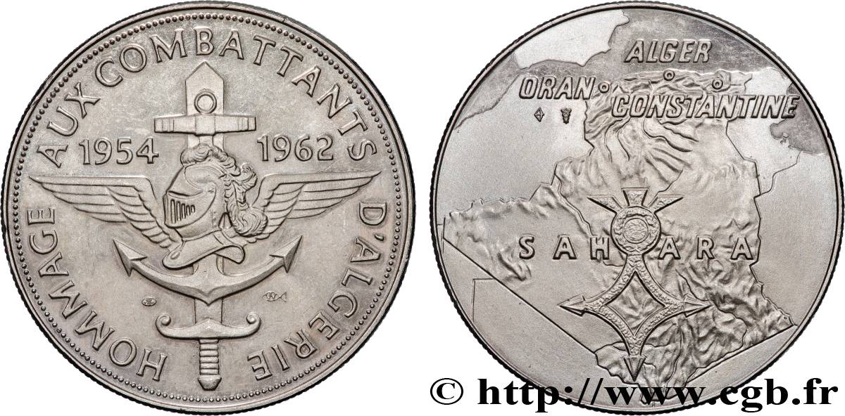 V REPUBLIC Médaille, Hommage aux combattants d’Algérie AU