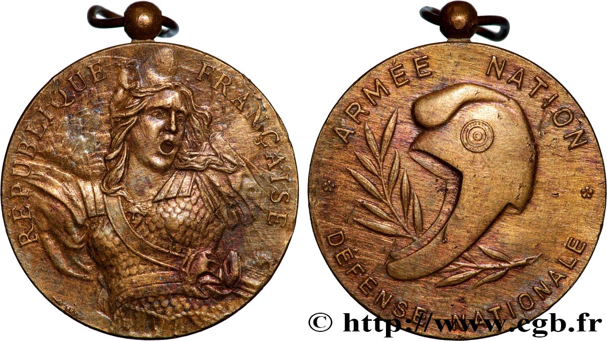 V REPUBLIC Médaille, Défense nationale XF