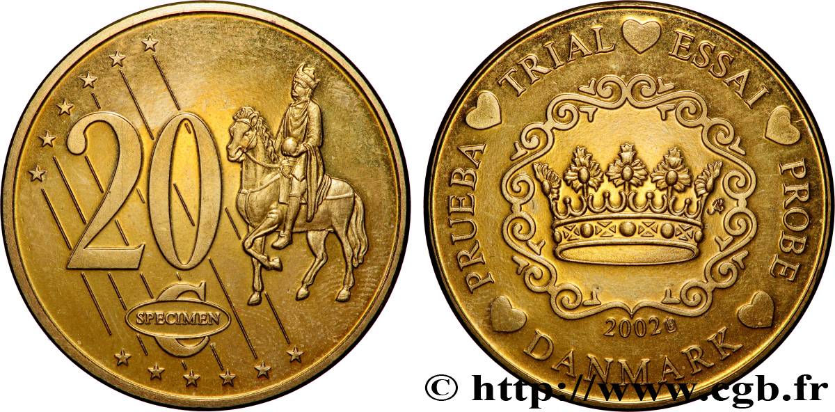 EUROPE Médaille, Essai Euros Danemark SPL