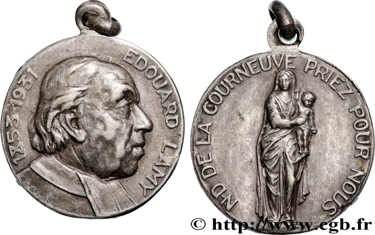 MÉDAILLES RELIGIEUSES Médaille, Edouard Lamy TTB