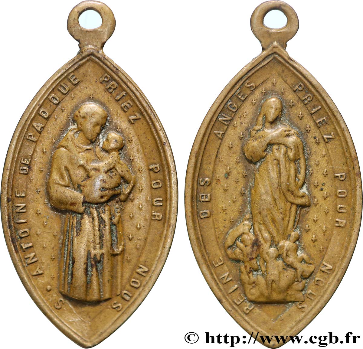 MÉDAILLES RELIGIEUSES Médaille, Antoine de Padoue  TTB