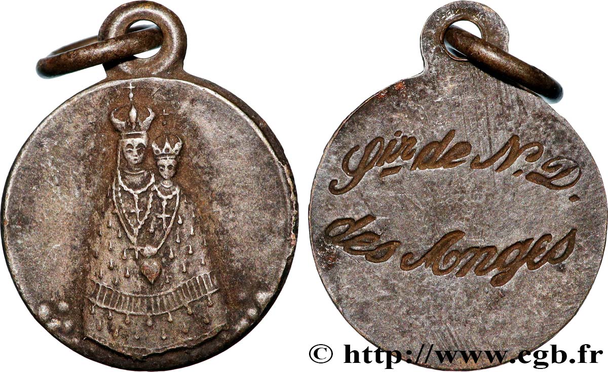 MÉDAILLES RELIGIEUSES Médaille, Souvenir de Notre Dame des Anges TB+