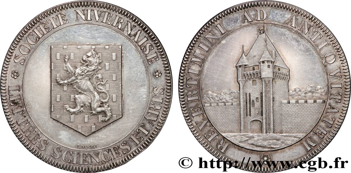 ACADÉMIES ET SOCIÉTÉS SAVANTES Médaille, Société nivernaise des Lettres, des Sciences et des Arts SPL
