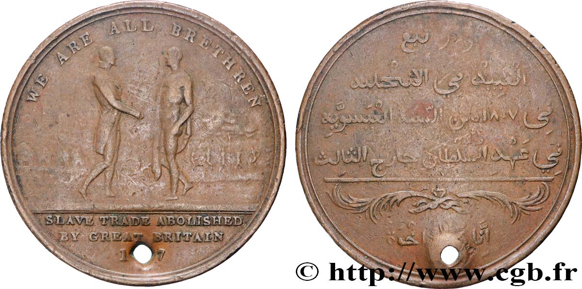 GREAT-BRITAIN - GEORGE III Médaille, Abolition de la traite en Sierra Leone VF