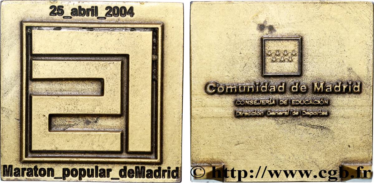 SPAIN Médaille, Marathon populaire de Madrid AU