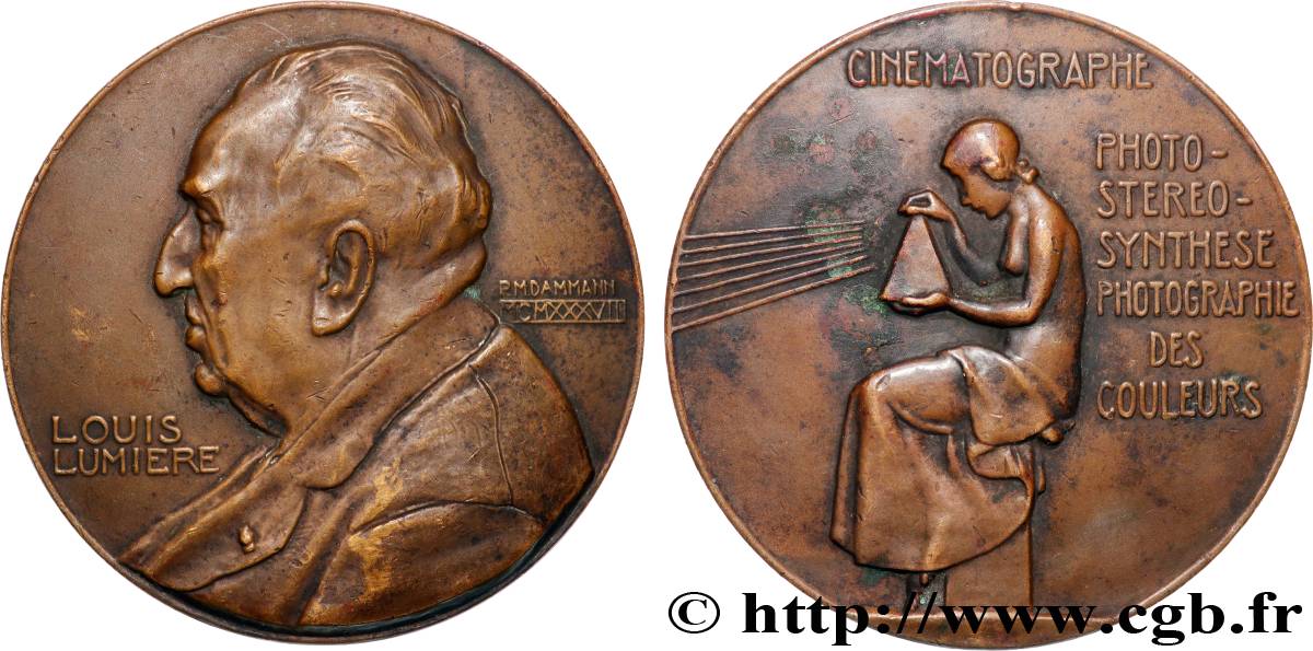 TERCERA REPUBLICA FRANCESA Médaille, Louis Lumière MBC