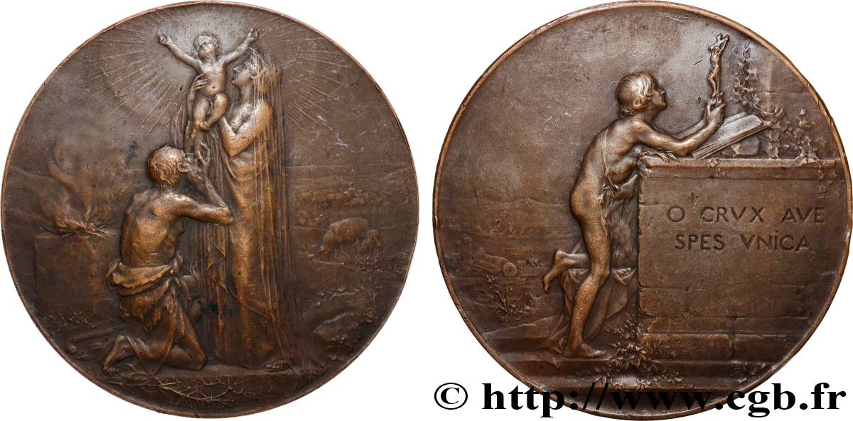 TROISIÈME RÉPUBLIQUE Médaille religieuse, la Rédemption TTB