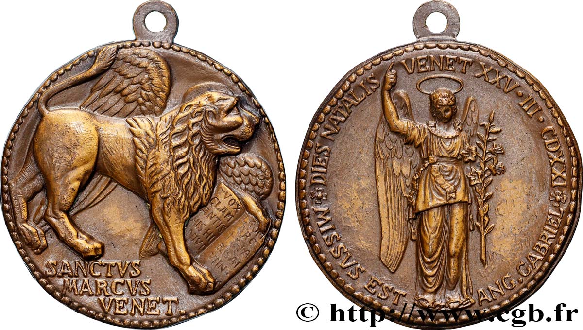 ITALIEN - VENEDIG Médaille, 1500e anniversaire de la fondation de Venise fVZ