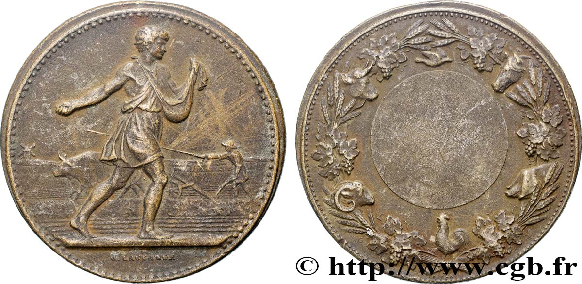 TERCERA REPUBLICA FRANCESA Médaille, Le semeur de Lagrange MBC