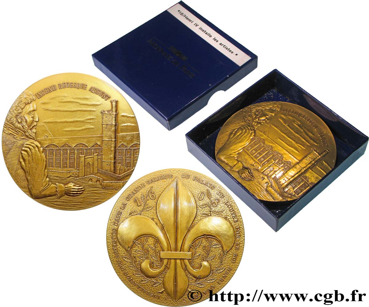 MONUMENTS ET HISTOIRE Médaille, Installation des artistes dans la Grande Galerie du Palais du Louvre, n°321 SUP