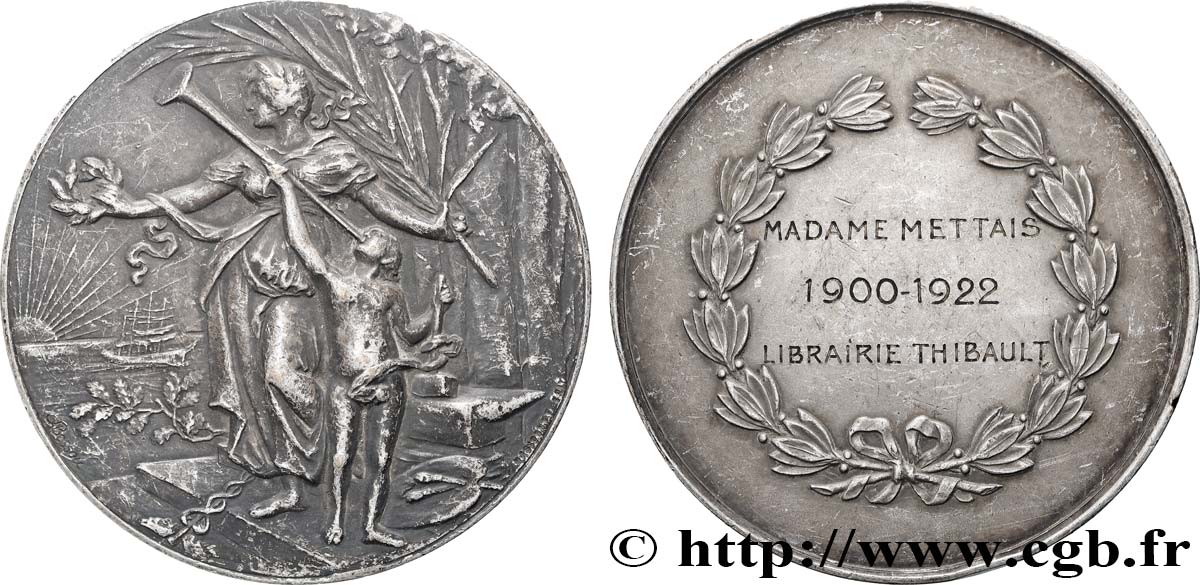 DRITTE FRANZOSISCHE REPUBLIK Médaille, Librairie Thibault SS