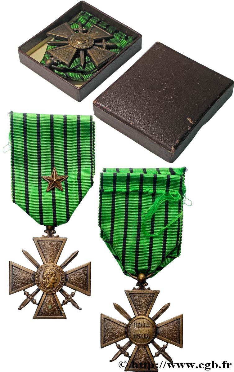 III REPUBLIC Croix de guerre, 1914-1918 AU