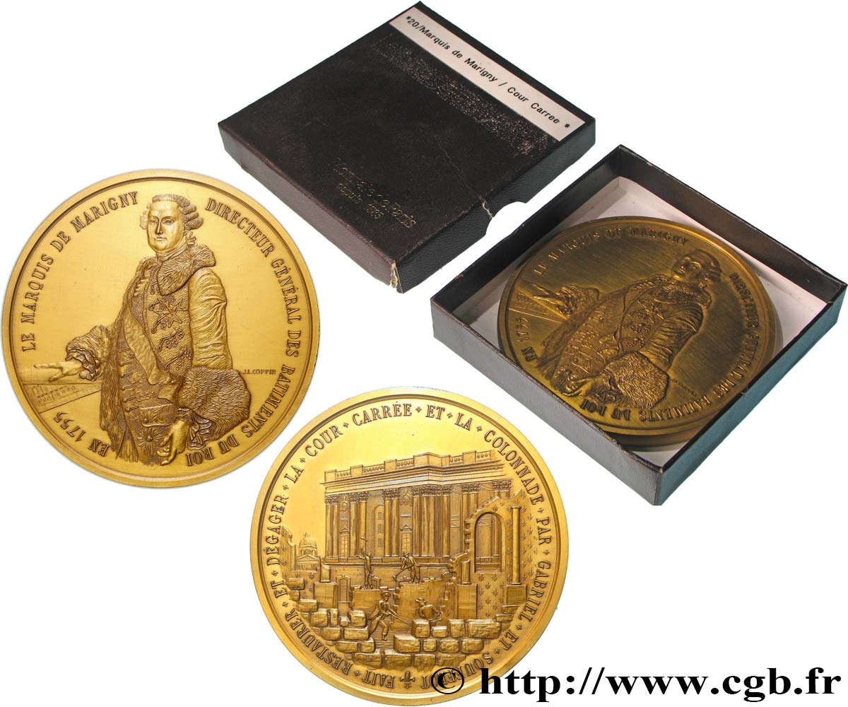 MONUMENTS ET HISTOIRE Médaille, Marquis de Marigny, directeur général des bâtiments du roi, n°318 SUP
