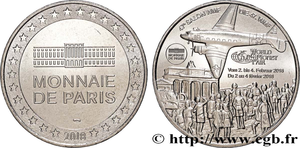 TOURISTIC MEDALS WORLD MONEY FAIR 2018 MS
