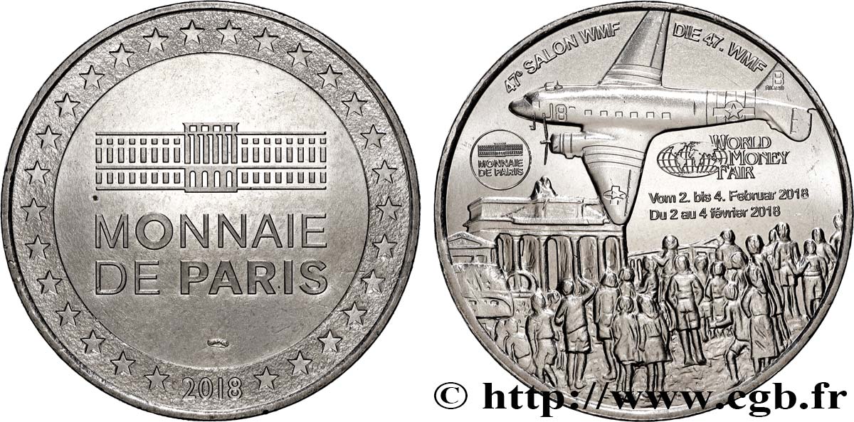 TOURISTIC MEDALS WORLD MONEY FAIR 2018 SC