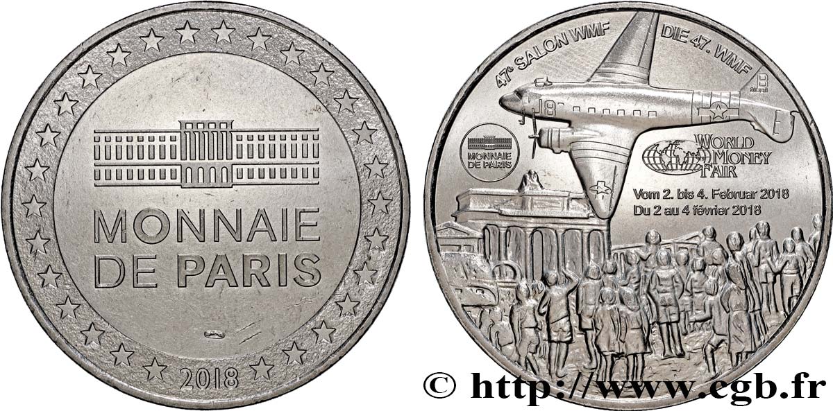 TOURISTIC MEDALS WORLD MONEY FAIR 2018 MS