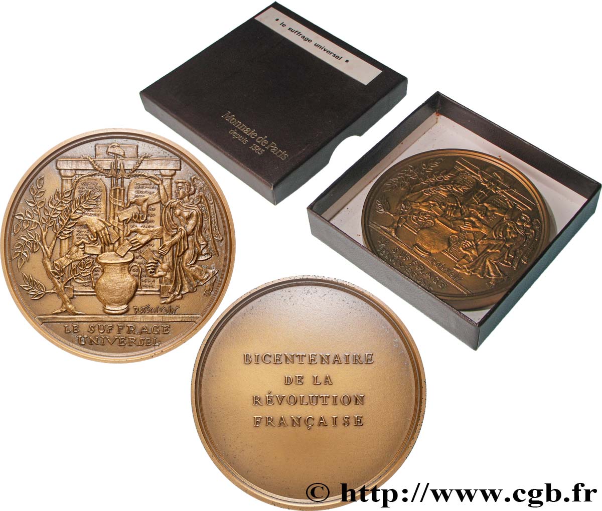 France. Bronze Médaille 1989 commémorative bicentenaire de - Catawiki