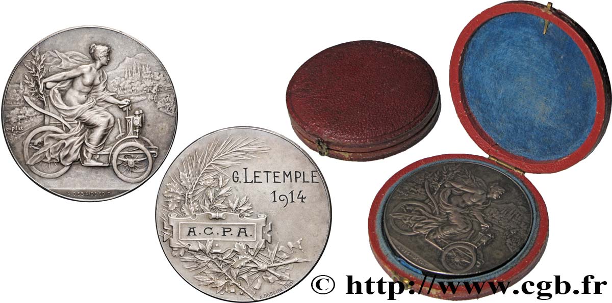 III REPUBLIC Médaille de récompense AU