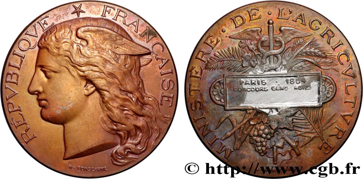 DRITTE FRANZOSISCHE REPUBLIK Médaille, Concours général agricole  SS