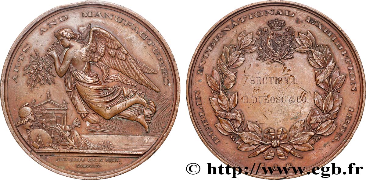 ENGLAND UND IRLAND (KÖNIGREICH) Médaille, Exposition International, Arts and Manufactures SS