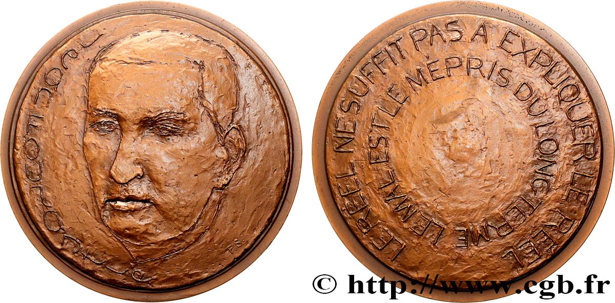 LITTÉRATURE : ÉCRIVAINS/ÉCRIVAINES - POÈTES Médaille, Jean Fourastié, n°17 SUP
