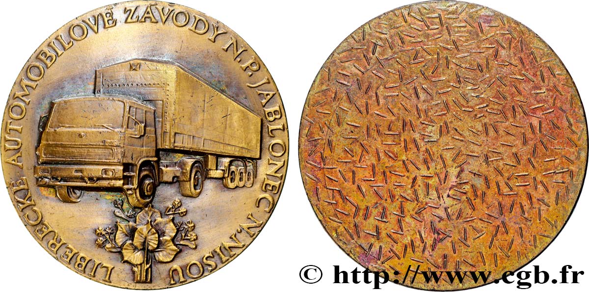 CZECH REPUBLIC Médaille, Industrie automobile de Liberec AU