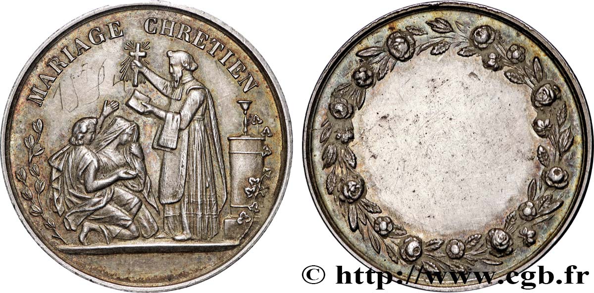 AMOUR ET MARIAGE Médaille, Mariage chrétien XF