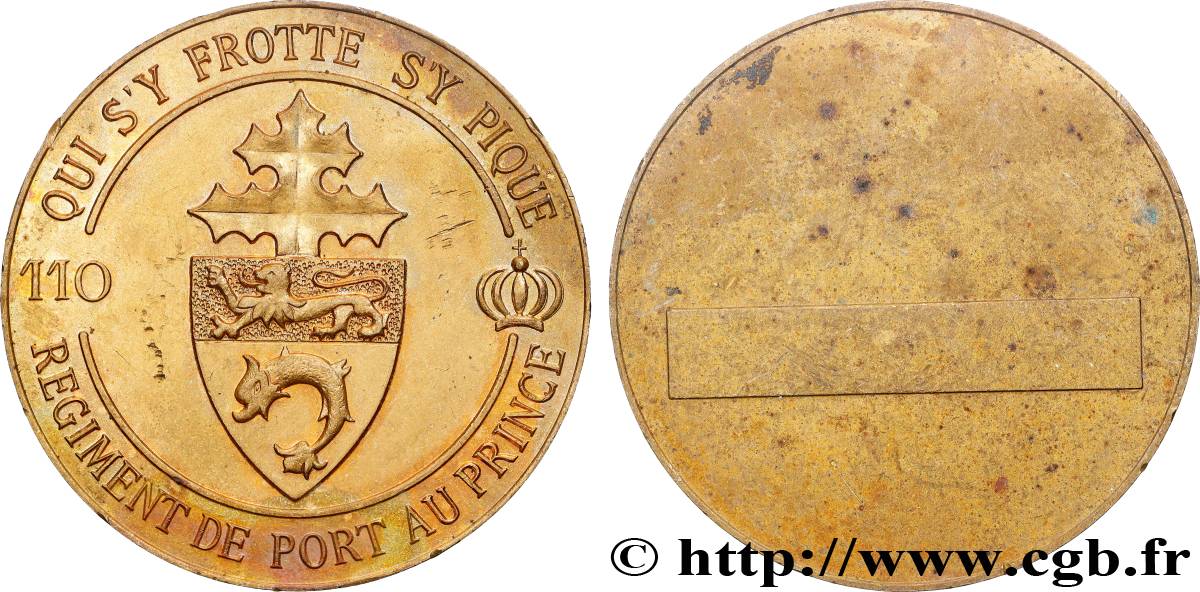 HAITI Médaille, 110e régiment d’infanterie de Port au Prince BB