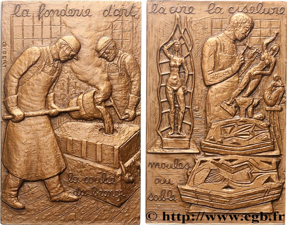 CINQUIÈME RÉPUBLIQUE Plaquette, La fonderie d’art SUP