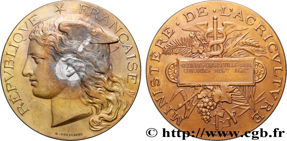 DRITTE FRANZOSISCHE REPUBLIK Médaille, Concours régional agricole SS/fVZ