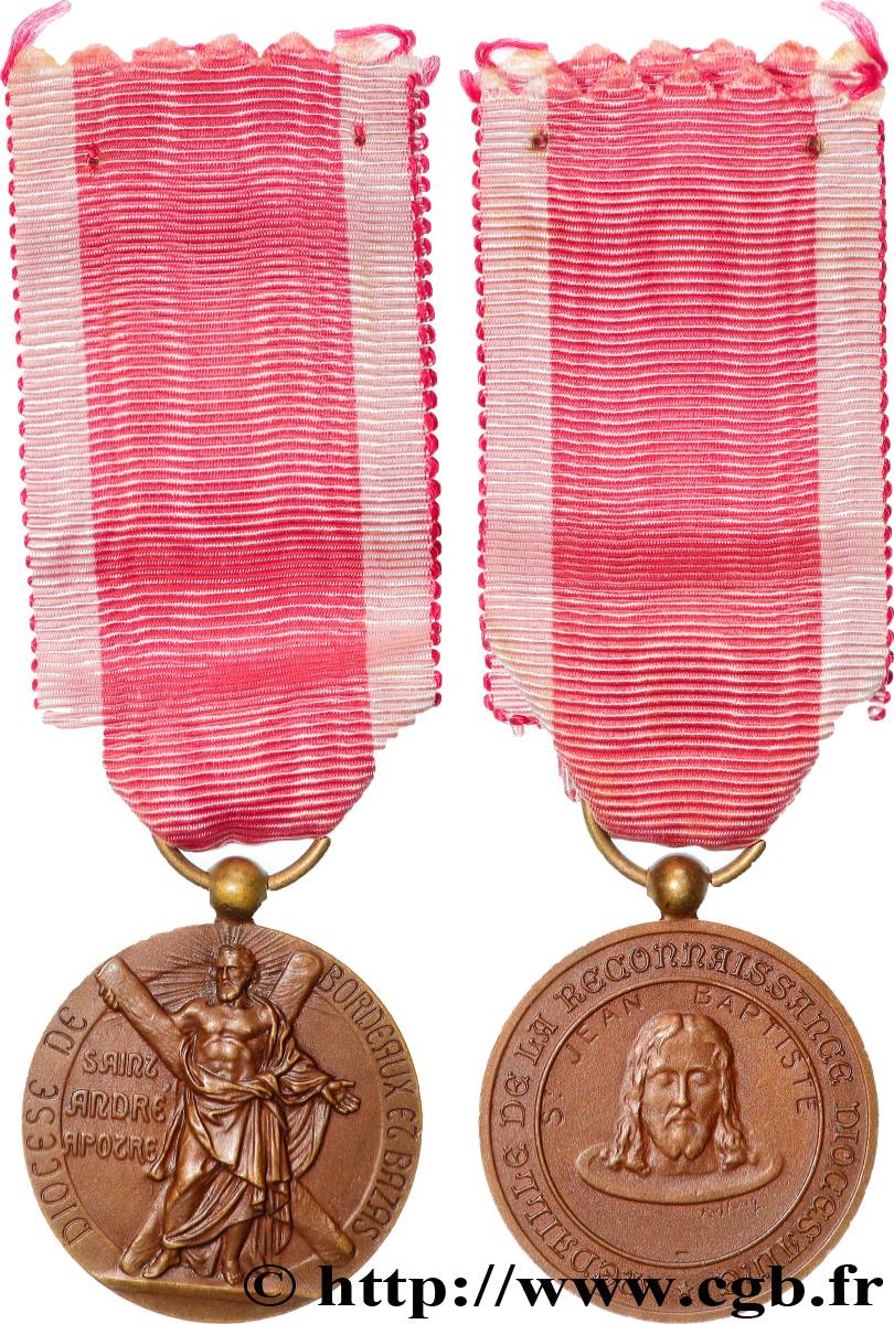 MÉDAILLES RELIGIEUSES Médaille, Reconnaissance diocésaine TTB+