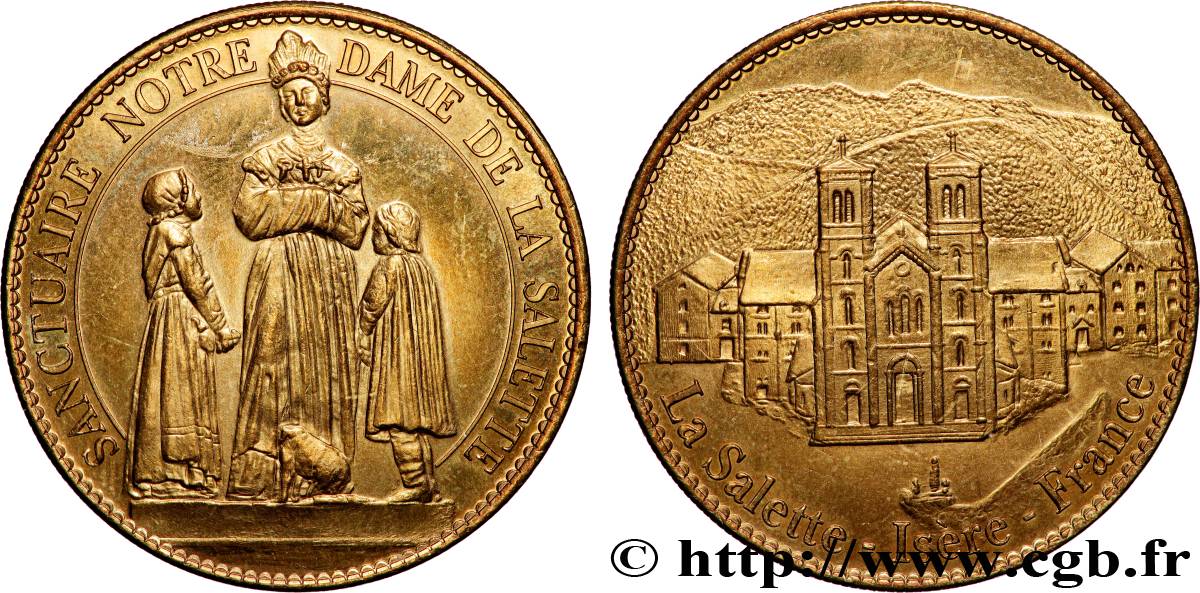 MÉDAILLES TOURISTIQUES Médaille, Sanctuaire Notre-Dame de la Salette SUP