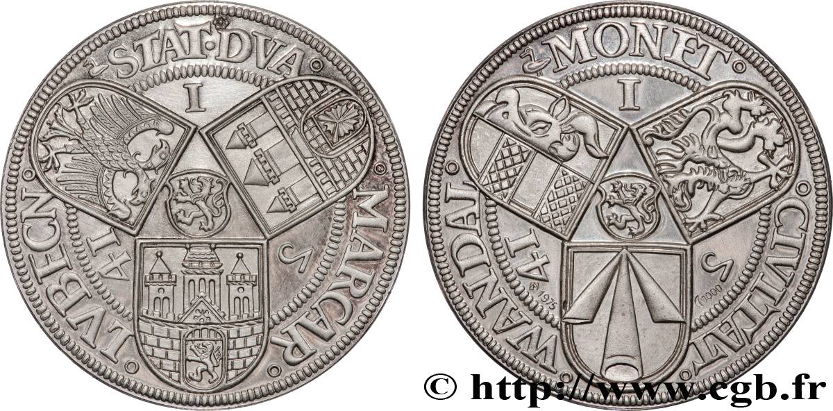 CHARLES QUINT - EMPEREUR DU SAINT-EMPIRE Médaille, Reproduction du thaler Wendentaler BE