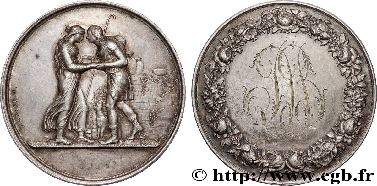 AMOUR ET MARIAGE Médaille de mariage, Jacob et Rachel, Stéphanie Napoléon et le Prince Louis de Bade q.SPL