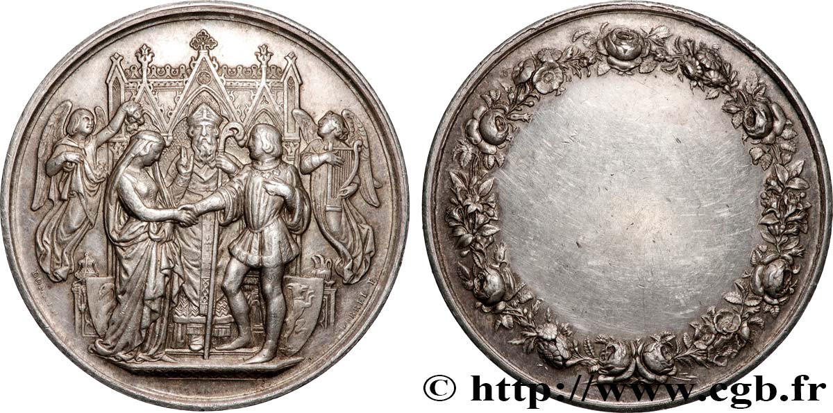 AMOUR ET MARIAGE Médaille de mariage TTB+