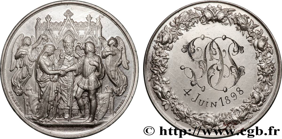AMOUR ET MARIAGE Médaille de mariage SUP/TTB+