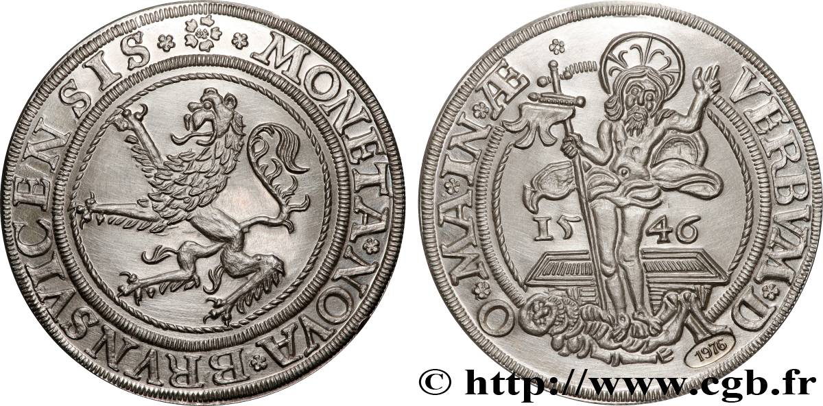 ALEMANIA - BRUNSWICK Médaille, Reproduction du Thaler fédéral dit de Schmalkalde Prueba