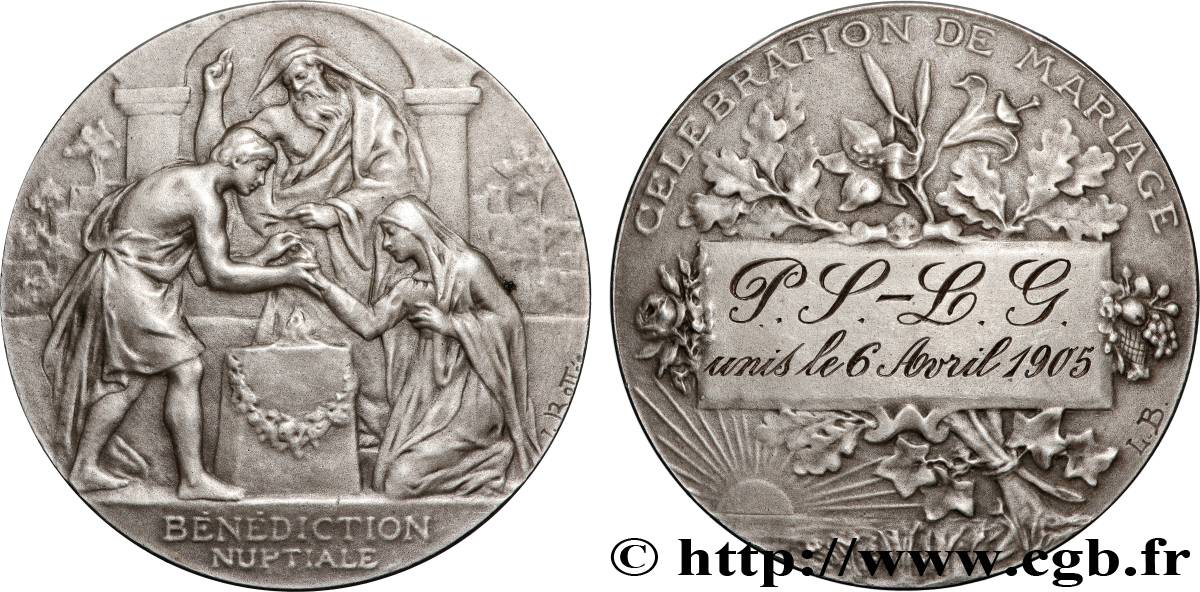 AMOUR ET MARIAGE Médaille, Bénédiction Nuptiale SUP