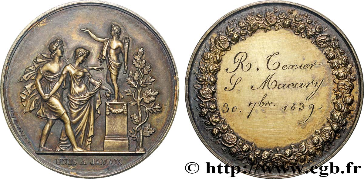 AMOUR ET MARIAGE Médaille, Unis à jamais fVZ