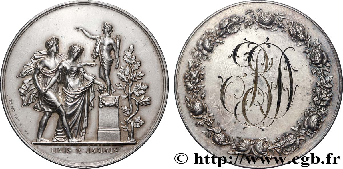 AMOUR ET MARIAGE Médaille, Unis à jamais TTB+