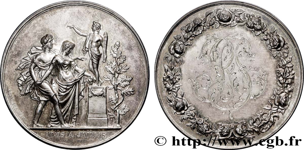 AMOUR ET MARIAGE Médaille, Unis à jamais SUP