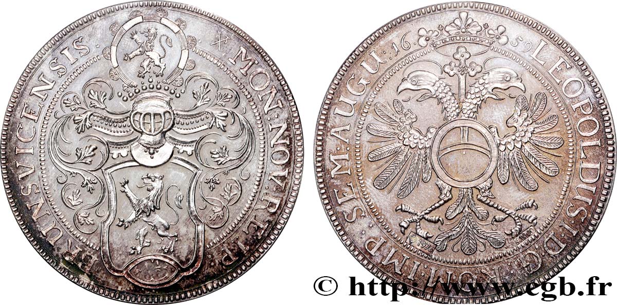 ALLEMAGNE - SAINT-EMPIRE-GERMANIQUE - LEOPOLD Ier (Leopold Ignaz Joseph Balthasar Felician) Médaille, Reproduction du 1 1/2 Thaler BE