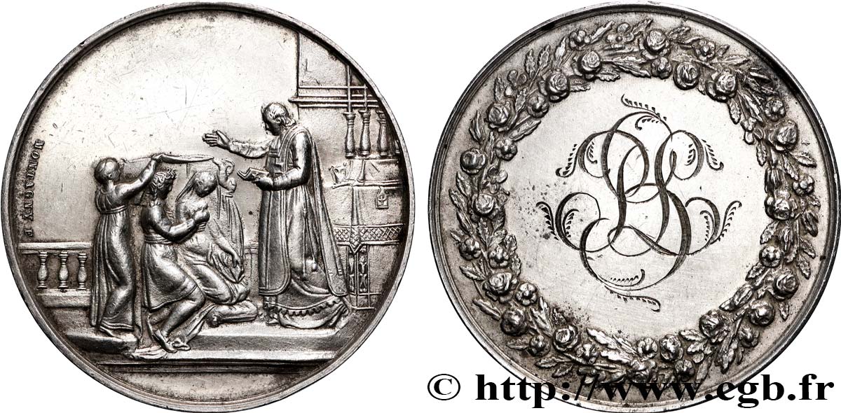 AMOUR ET MARIAGE Médaille de mariage AU