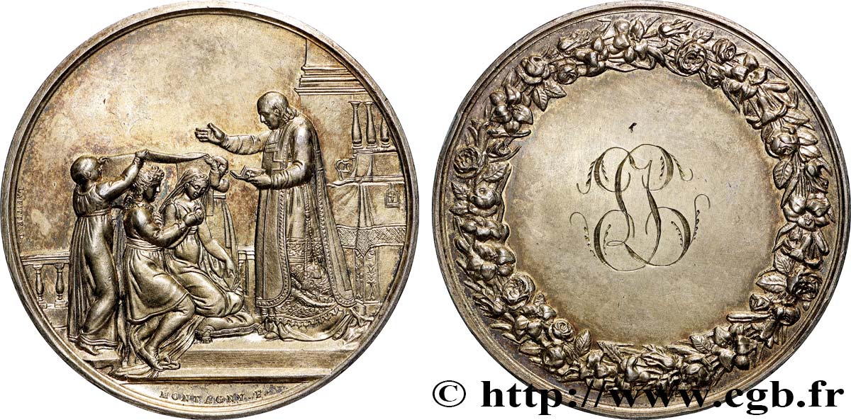 AMOUR ET MARIAGE Médaille de mariage AU