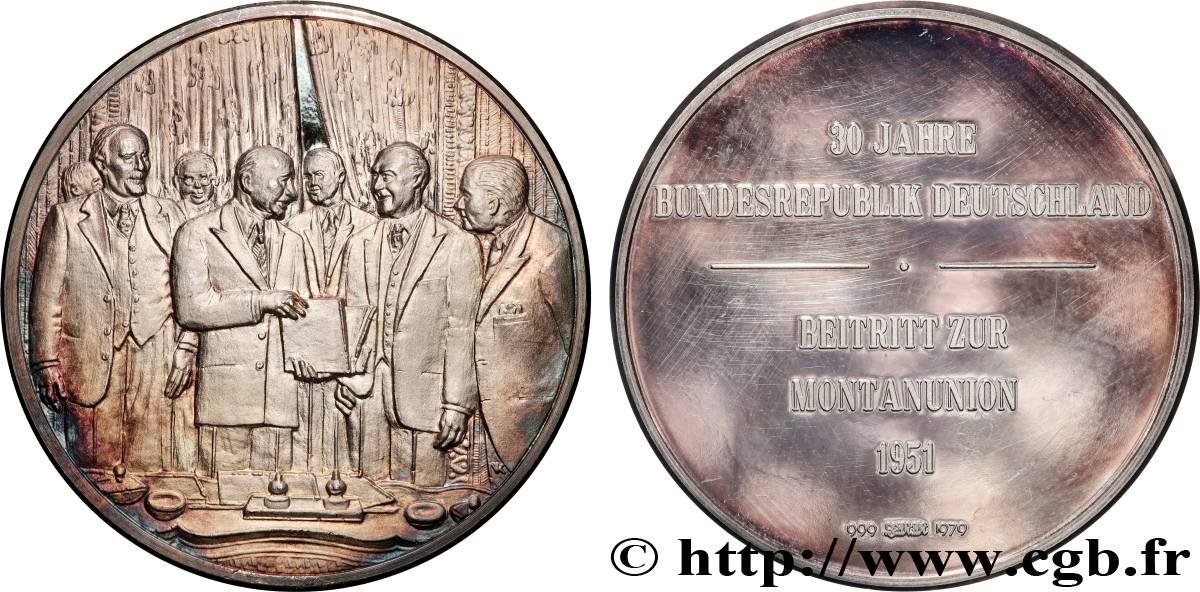 RÉPUBLIQUE FÉDÉRALE D ALLEMAGNE Médaille, Traité de Paris BE