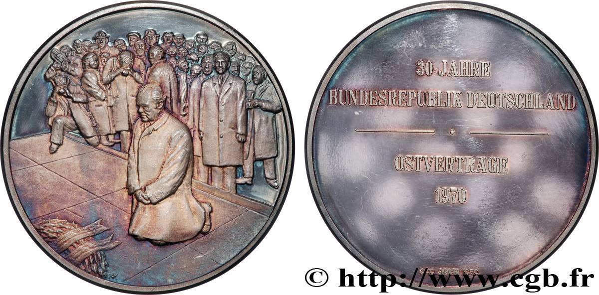 RÉPUBLIQUE FÉDÉRALE D ALLEMAGNE Médaille, Traités d’orient  BE